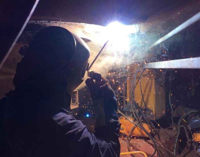 repair of industrial boiler